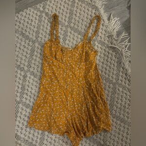 Yellow urban outfitters romper